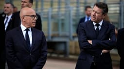 Éric Ciotti et Christian Estrosi à Nice, le 22 avril 2024