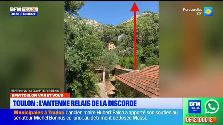 Ce matin, on parle d'une antenne relais qui pose problème à Toulon dans BFM Var et vous