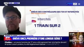 Grève SNCF: "La mobilisation des contrôleurs est réussie", pour Fabien Villedieu (Sud-Rail)