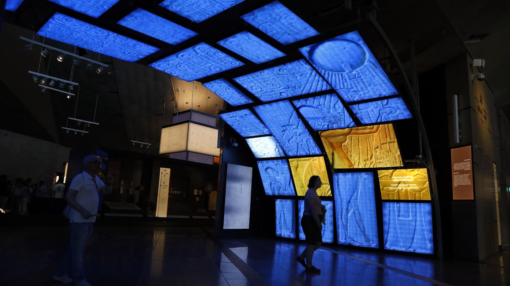 The Grand Egyptian Museum, completed after 18 years of construction, houses thousands of artifacts spanning periods from prehistory to Pharaonic and Roman times. The Grand Egyptian Museum, completed after 18 years of construction, houses thousands of artifacts spanning periods from prehistory to Pharaonic and Roman times.