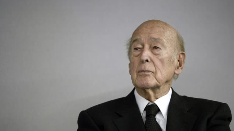 Photo d'archive de l'ancien président français Valery Giscard d'Estaing, le 14 octobre 2014 au Bourget près de Paris