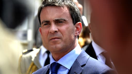 Le Premier ministre Manuel Valls exclut tout report du bac (ici le 13 juin, à Annonay).