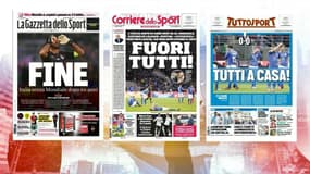 "L'apocalypse", "Tout le monde à la maison"… les unes de la presse italienne après l'élimination pour le Mondial