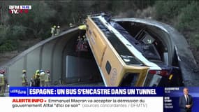 Espagne: un bus s'encastre dans un tunnel, 30 blessés dont trois en état critique
