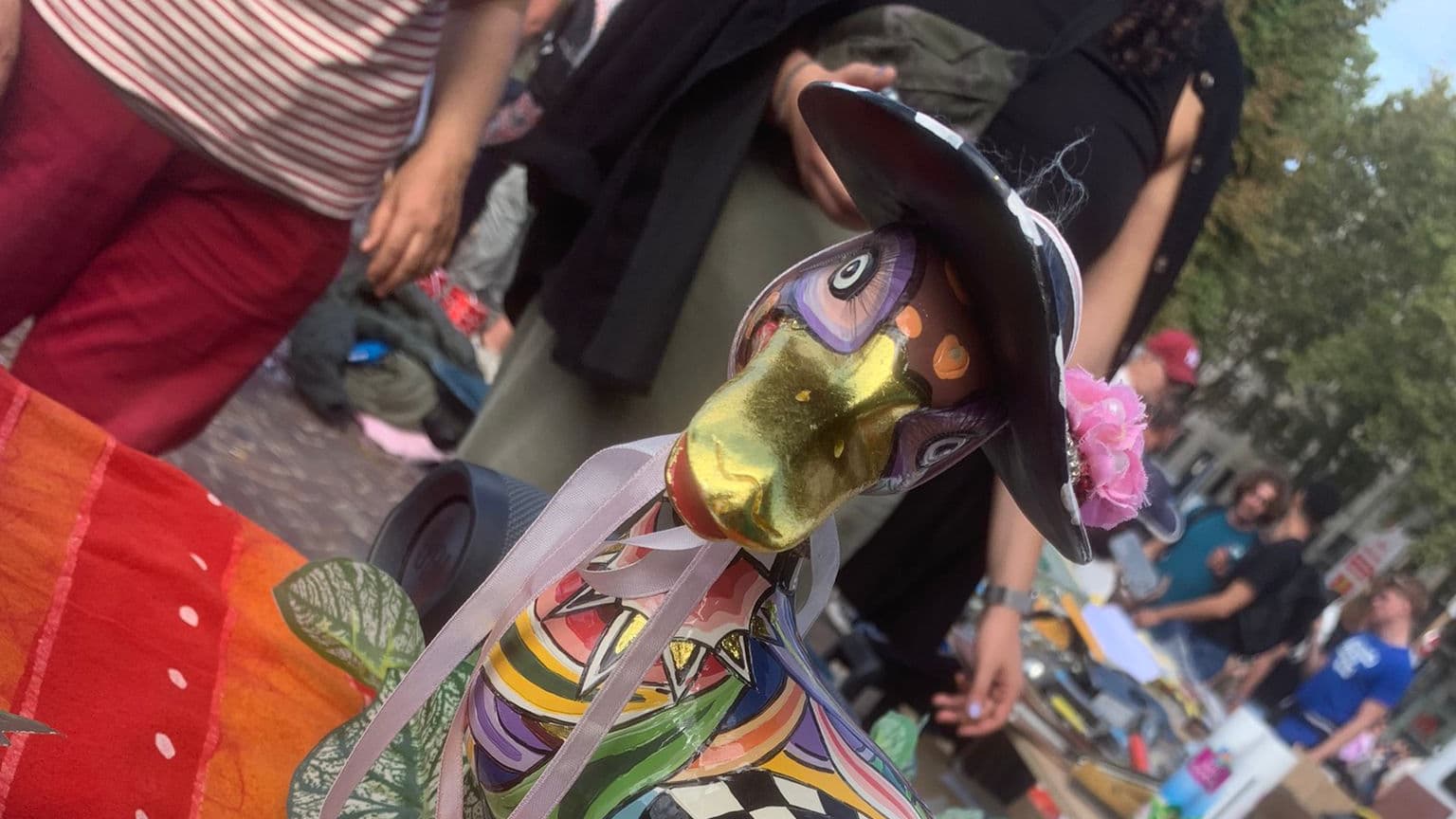 Un canard anglais repéré à la Braderie de Lille. Un canard anglais repéré à la Braderie de Lille.