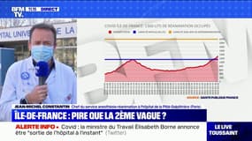 Covid-19: selon le Pr Jean-Michel Constantin, "cette vague est très nettement pire que la deuxième" à l'automne dernier
