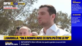 Bardella sur le passé du RN: "Je ne fais pas de la politique dans le rétroviseur"