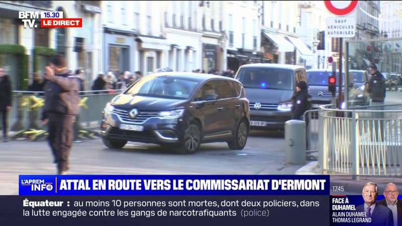Gabriel Attal quitte l'Élysée après son déjeuner avec Emmanuel Macron