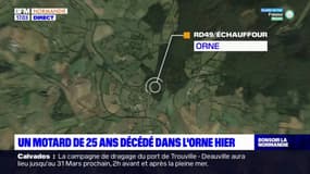 Orne: un mortard de 25 ans meurt sur la RD49