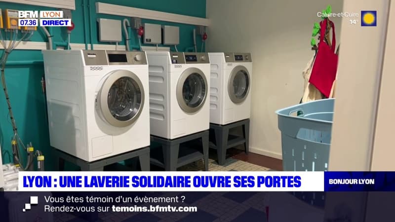 Lyon: une laverie solidaire ouvre ses portes