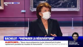 Roselyne Bachelot: "Il faut une visibilité d'une quinzaine de jours" pour décider de la réouverture des musées