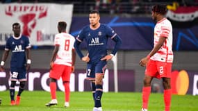Mbappé lors de Leipzig-PSG, le 3 novembre 2021