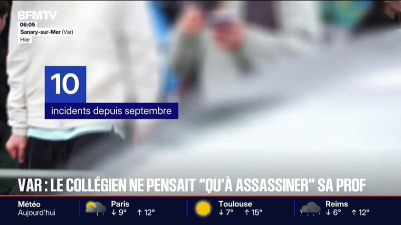 Sanary-sur-Mer: le collégien ne pensait "qu'à assassiner" son enseignante