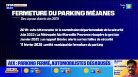 Aix-en-Provence: un parking souterrain fermé par sécurité, les automobilistes sans solution