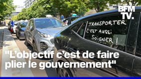 Robin de BFM - Des centaines de taxis démontrent à Paris