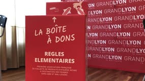 La Métropole de Lyon avait lancé une collecte de protections féminines pour lutter contre la précarité menstruelle. 