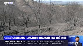 Castelnou: l'incendie toujours pas maîtrisé