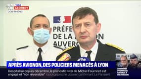 Policiers menacés à Lyon: le préfet délégué dénonce "des menaces graves, intolérables" 