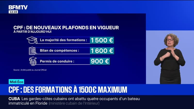 MIDI ECO - Le plafonnement du CPF entre en vigueur ce jeudi