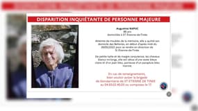 Une octogénaire a disparu à Saint-Étienne-de-Tinée.
