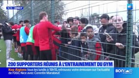 Nice: 200 supporteurs présents à l'entraînement du Gym
