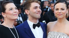 Anne Dorval, Xavier Dolan et Suzanne Clément présentant le film "Mommy" à Cannes en mai 2014.