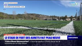 Var: le stade de foot aux Adrets-de-l'Estérel entièrement refait à neuf