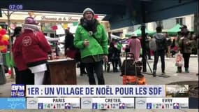 Un village de Noël pour les sans-abri installé dans le 1er arrondissement