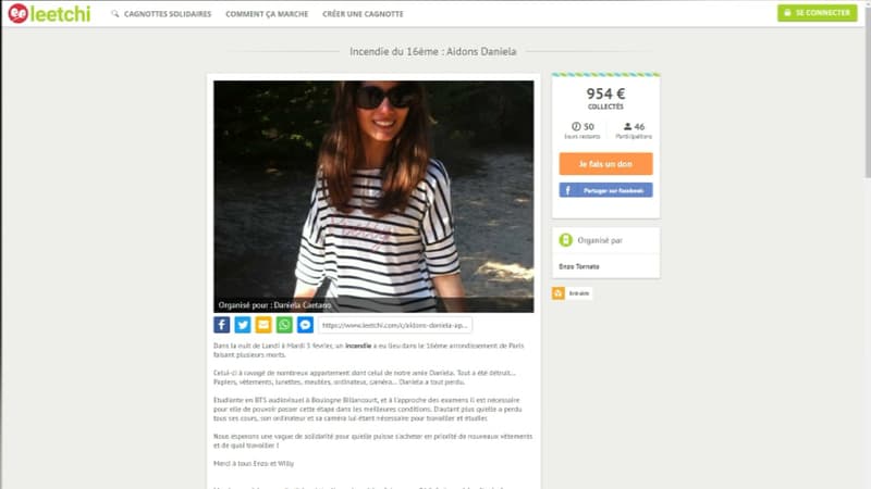 Une cagnotte en ligne a été lancée pour venir en aide à une étudiante, sinistrée de la rue Erlanger.