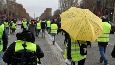 Des "gilets jaunes" manifestent le 22 décembre 2018 à Paris (illustration).