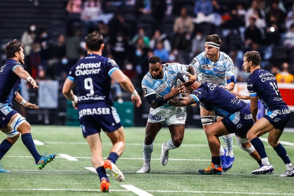 Virimi Vakatawa lors de Racing-Montpellier