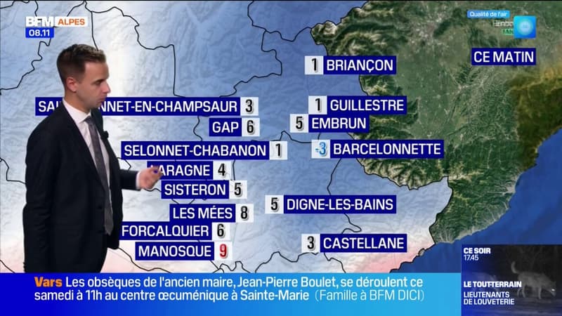 Météo Alpes du Sud: du soleil ce vendredi après-midi, jusqu'à 19°C à Manosque  