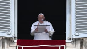 Le pape François lors de l'Angelus, au Vatican, le 22 octobre 2023