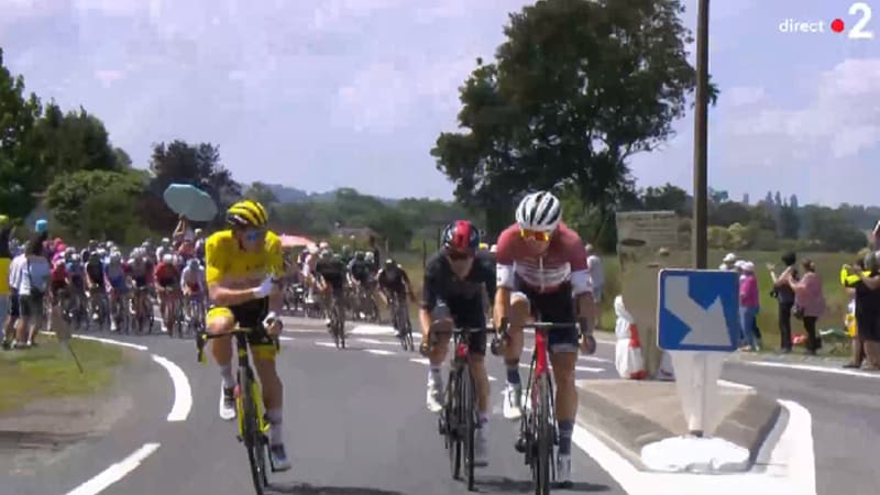 Tour de France: Pogacar fait la police dans le peloton après une chute collective