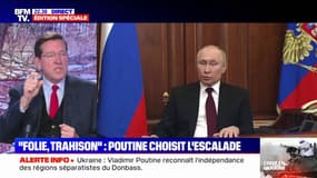 Ukraine: Vladimir Poutine ordonne à l'armée russe "de maintenir la paix" dans les territoires séparatistes