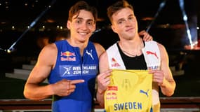 Mondo Duplantis et Karsten Warholm