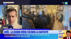 Marseille: des centaines de fidèles célèbrent la messe de Noël à la Bonne Mère