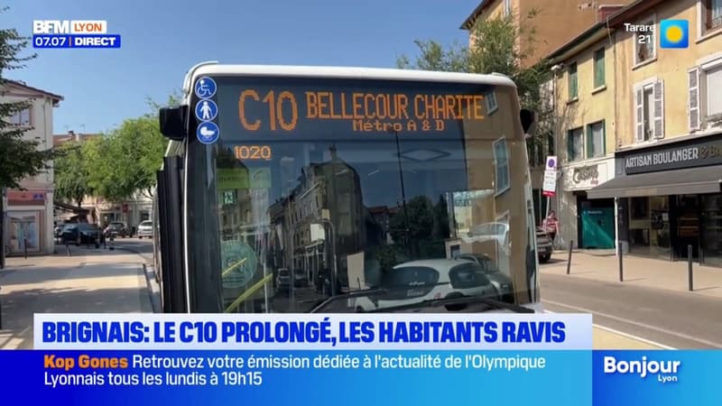 Brignais: la ligne C10 prolongée, les habitants ravis