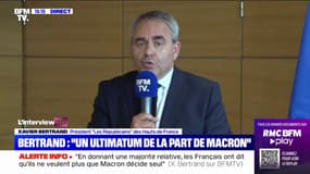 Pour Xavier Bertrand, Emmanuel Macron "va devoir composer avec Les Républicains"