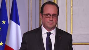 François Hollande à l'Elysée, ce mercredi.
