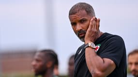 Habib Beye lors de la préparation du Red Star, le 14 juillet 2023