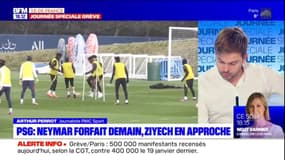 PSG: Neymar forfait mercredi, Ziyech en approche