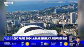 Marseille: le futur logo "Paris 2024" sur le stade Vélodrome fait polémique