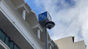 Une caméra de vidéosurveillance à Nice.