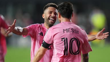 Jordi Alba et Lionel Messi avec l'Inter Miami le 20 septembre 2025