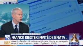 Propos injurieux sur internet: Franck Riester veut "aller plus vite et plus fort dans la réponse pénale"