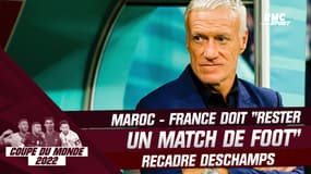 France - Maroc "Ça doit rester un match de football", recadre Deschamps qui attend "une grosse ferveur populaire"