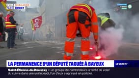 Calvados: la permanence d'un député taguée à Bayeux