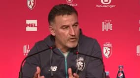 Christophe Galtier  en conférence de presse 