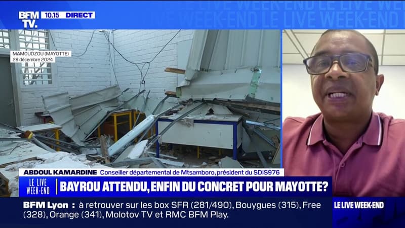 Mayotte: La communication, dès qu'on quitte Mamoudzou, c'est très compliqué, témoigne Abdoul Kamardine, président du Sdis976